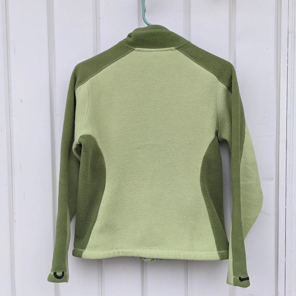 Marmot Two-Tone Green Polartec Fleece Zip Up Jacket - Picture 2 of 9